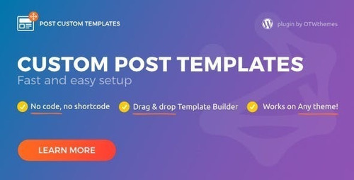 Post Custom Templates Pro