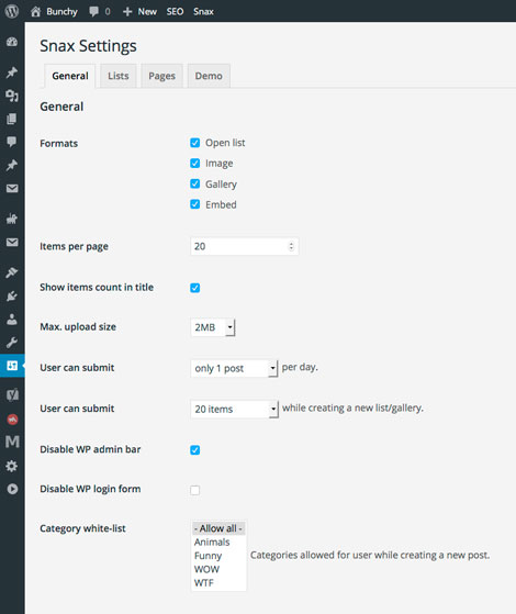 Snax Front-end Uploader WordPress Plugin for Viral Sites - WP Solver