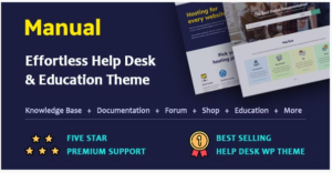 Manual - Documentation, Knowledge Base & Education WordPress Theme