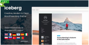 Iceberg - Simple & Minimal Personal Content-focused Theme