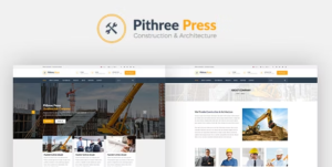Pithree - Construction & Building WordPress Theme