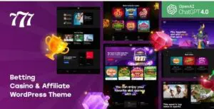 777 - Betting, Casino & Affiliate WordPress Theme