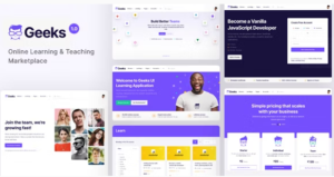 Geeks - Online Learning Marketplace WordPress Theme