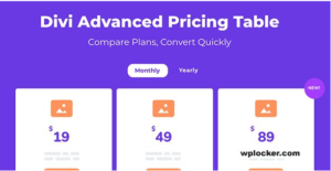 Advanced Pricing Table For Divi
