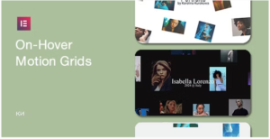 On-Hover Motion Grids for Elementor