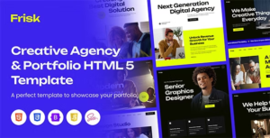 Frisk - Creative Agency & Portfolio Template