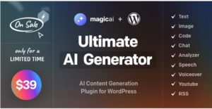 MagicAI for WordPress - AI Text, Image, Chat, Code, and Voice Generator