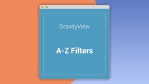 Gravityview A-Z Filters Extension