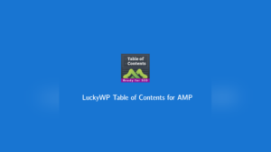 Luckywp Table Of Contents For Amp