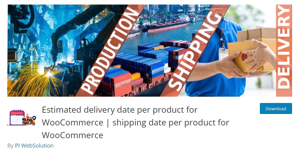 Estimated delivery date per product for WooCommerce