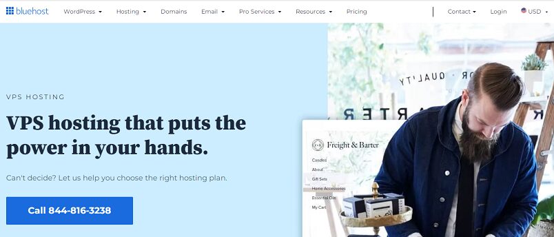 Alojamiento VPS BlueHost