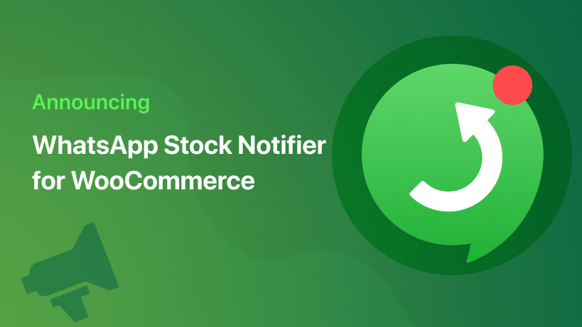 WhatsApp Stock Notifier para WooCommerce vuelve a estar disponible alerta