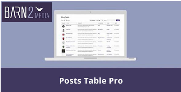 Posts Table Pro (by Barn2)