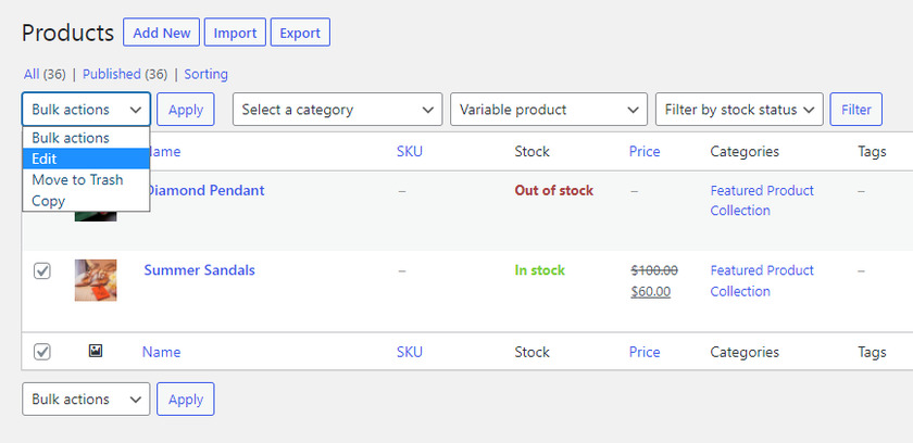 Agregue un temporizador de cuenta regresiva de ventas a granel para productos variables