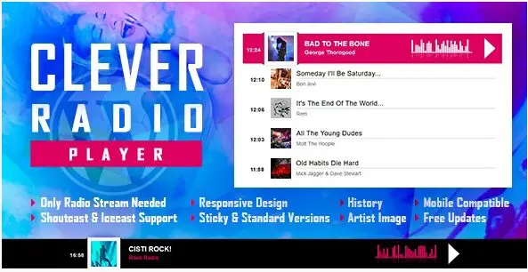 CLEVER – HTML5 Radio Player With History