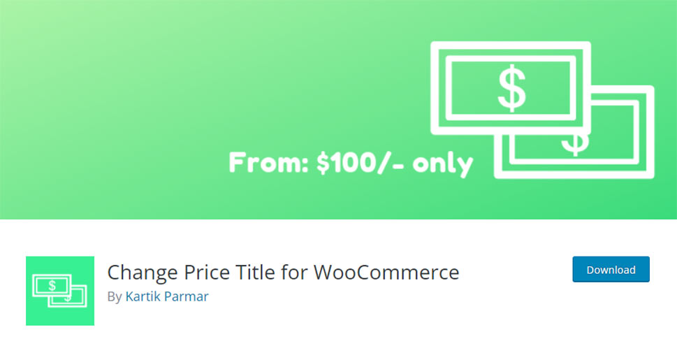 Cambiar título de precio para WooCommerce
