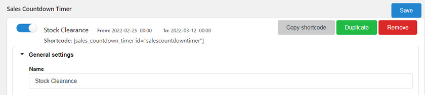 1) Agregue el temporizador de cuenta regresiva del producto WooCommerce a una sola página con códigos cortos