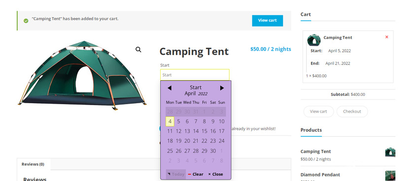 crear productos reservables en woocommerce
