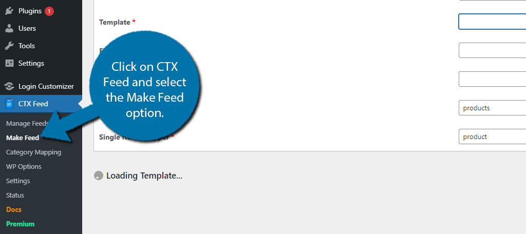 Paso 2: Haz un feed CTX