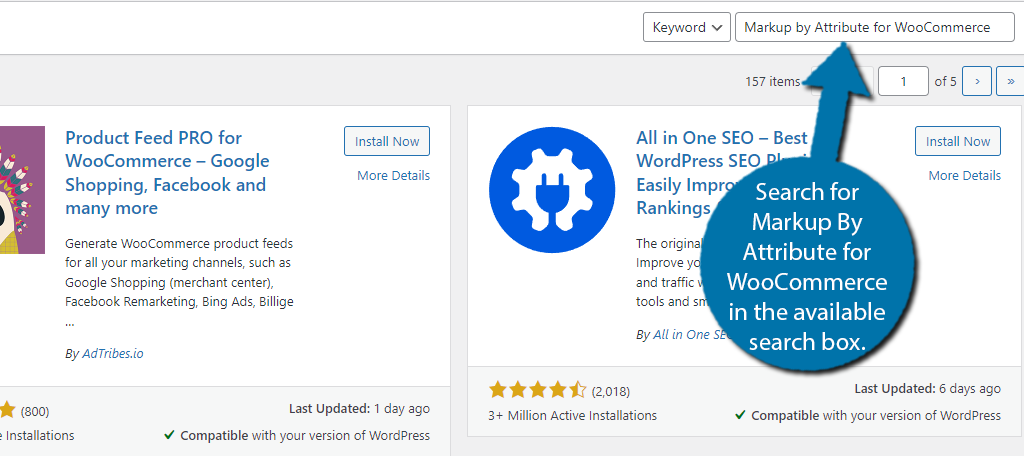 Marcado por atributo para WooCommerce