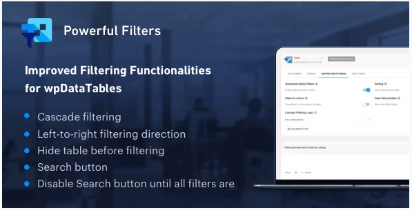 Powerful Filters for wpDataTables