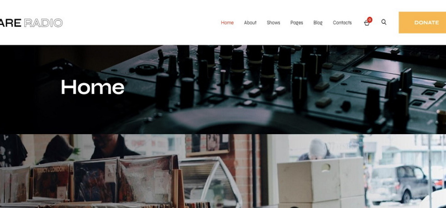 Raro tema de WordPress para radio
