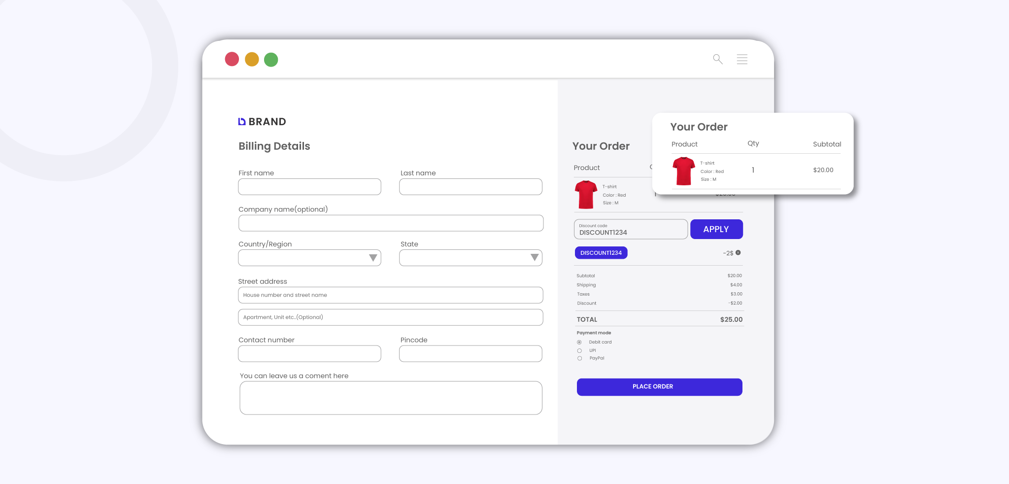 SINGLEPAGE-CHECKOUT-1 pago de una sola página