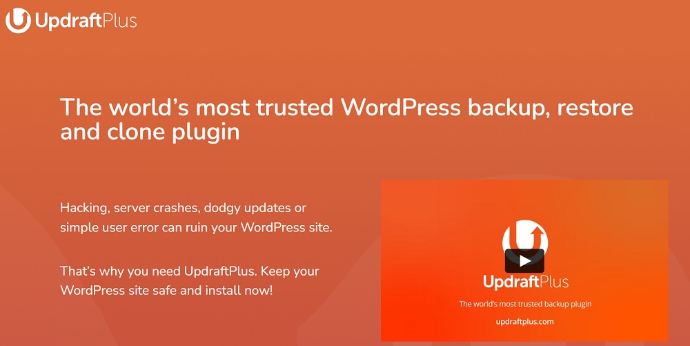Updraftplus: el plugin de respaldo de WordPress más confiable y mejor calificado