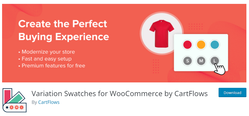 Variation Swatches for WooCommerce by CartFlows