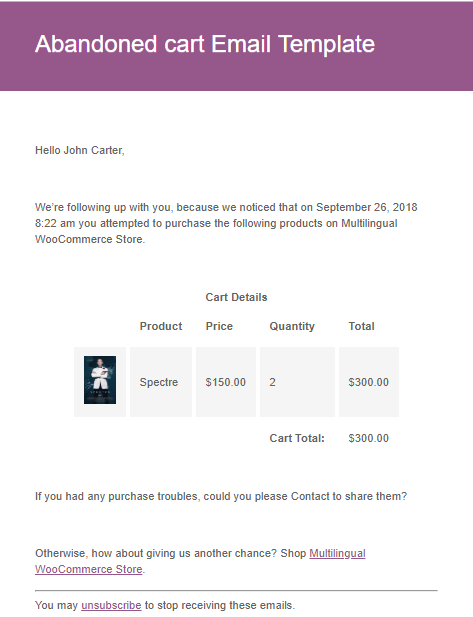 Estilo de plantilla de WooCommerce