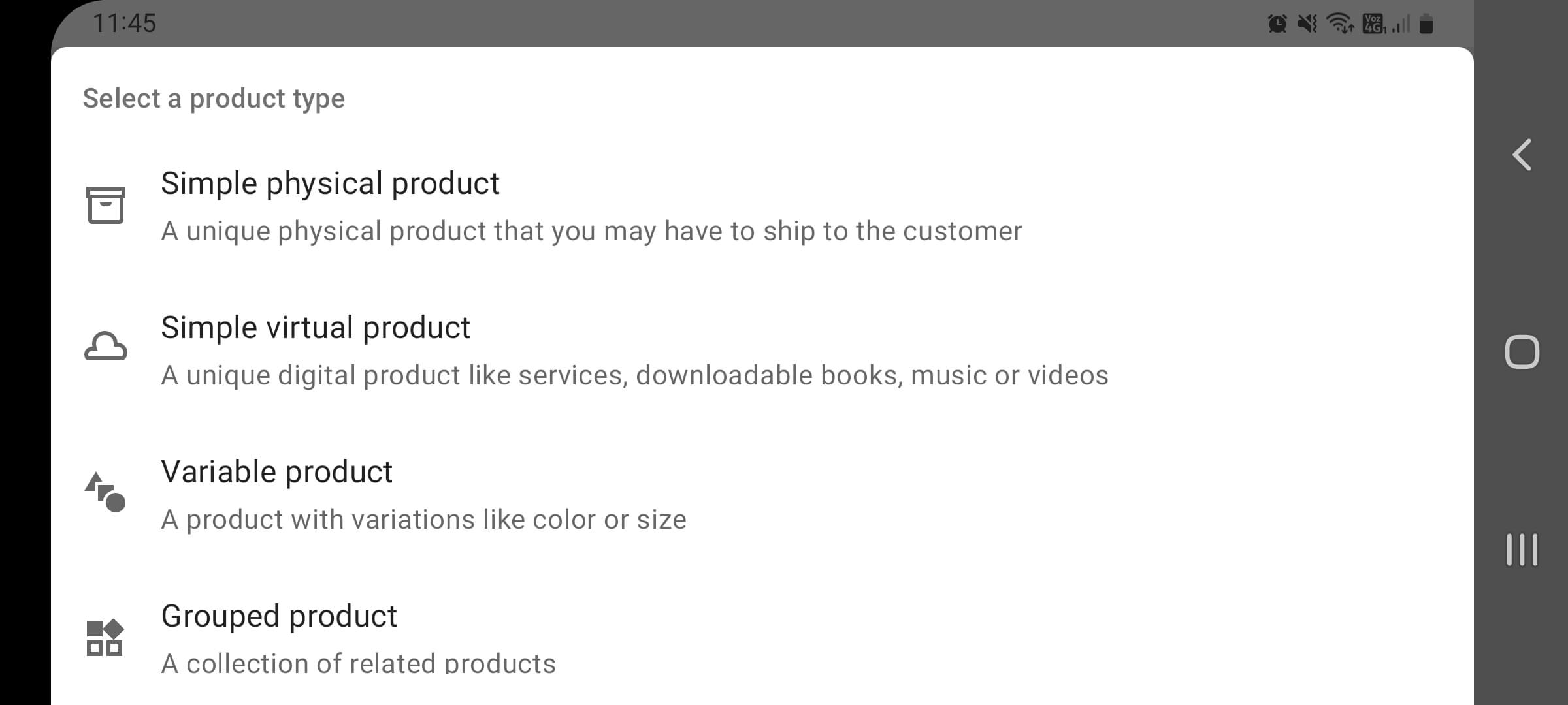 Agregar un nuevo producto usando la aplicación WooCommerce