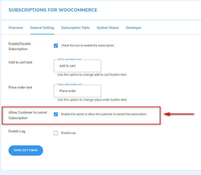 agregar producto de suscripción de woocommerce - cancelar suscripciones