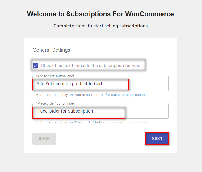 agregar producto de suscripción de woocommerce - configuración general 1