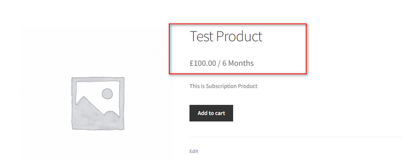 agregar producto de suscripción de woocommerce - producto de prueba 1