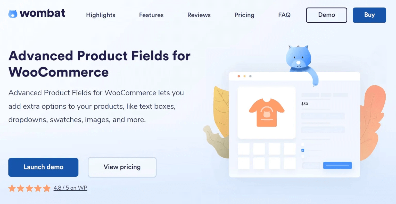 Campos de producto avanzados para la página de inicio de WooCommerce