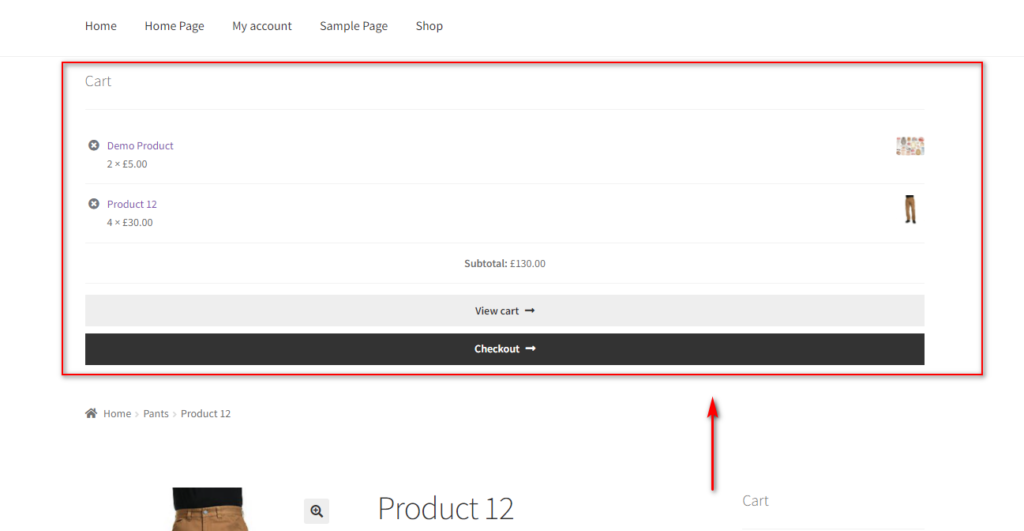 crear mini carrito de woocommerce - carrito de encabezado