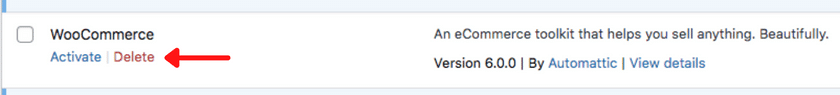 Eliminar un complemento de WordPress