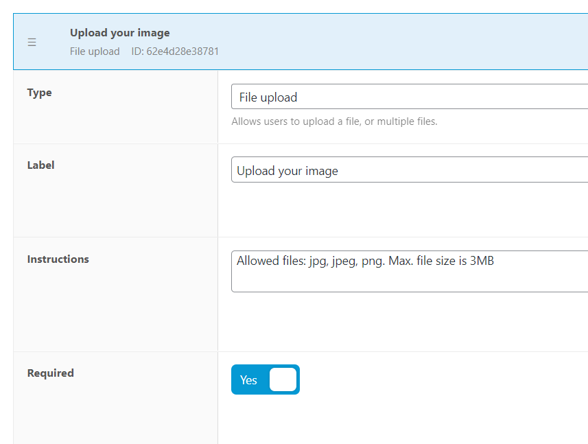 Configuración del campo de carga de archivos en la pantalla de administración del producto WooCommerce