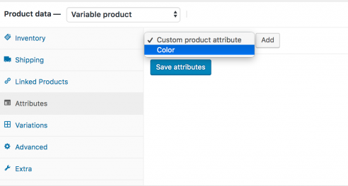 Paso 03: habilitar la variación de atributos en el producto variable