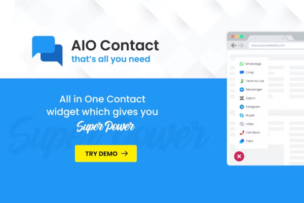 AIO Contact – All in One Contact Widget