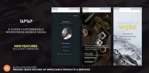 TapTap – A Super Customizable WordPress Mobile Menu
