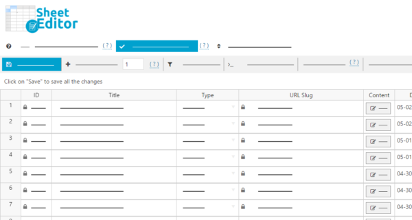 WP Sheet Editor