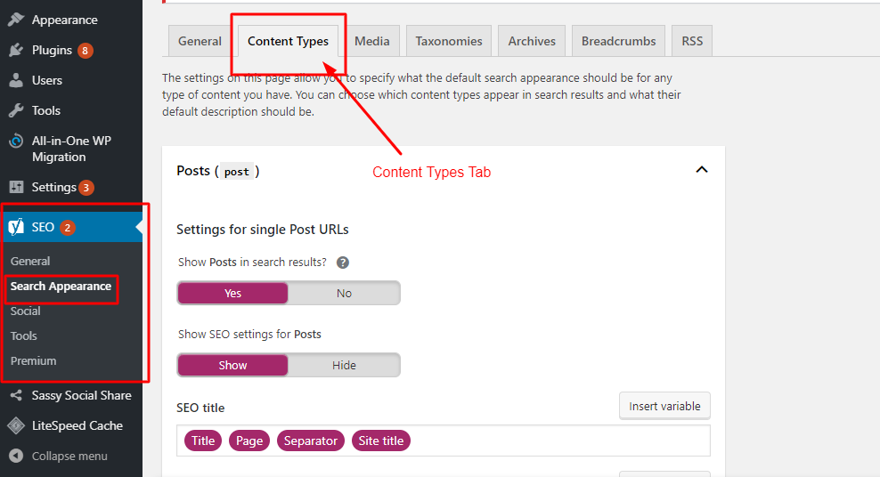 Configuración de Schema Markup predeterminado en WordPress