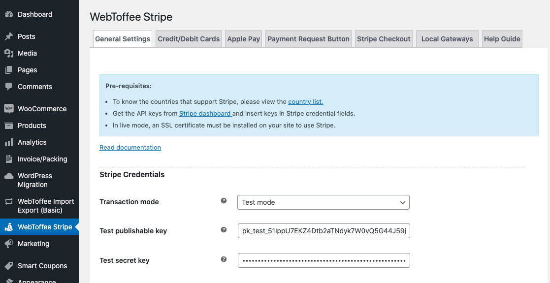 configurar stripe woocommerce