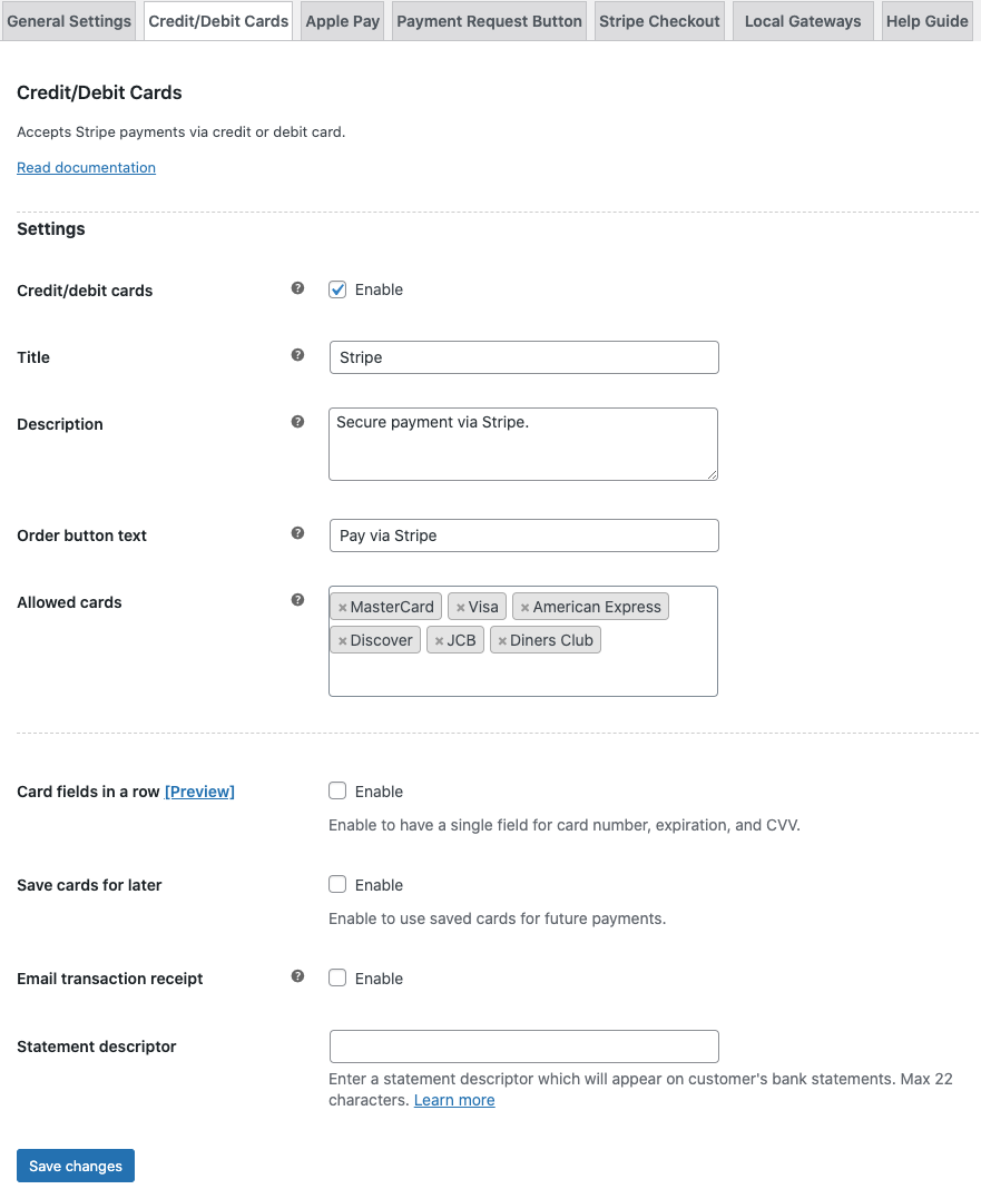 configurar stripe woocommerce