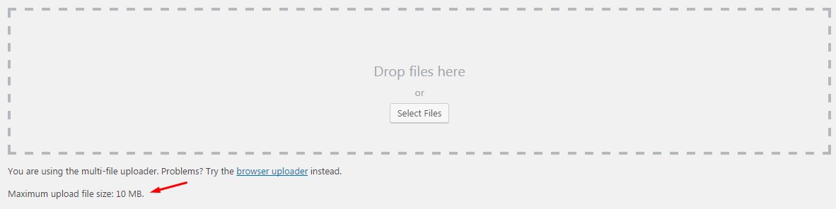 WordPress aumenta el tamaño de carga