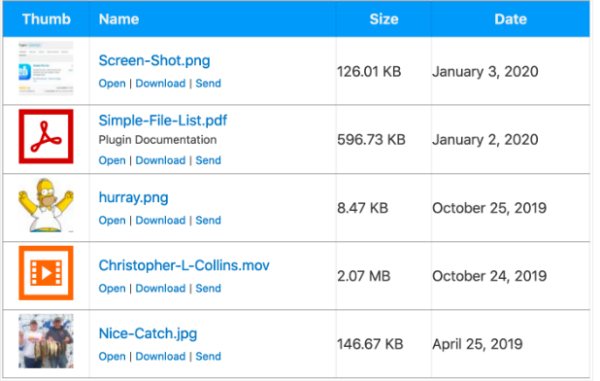 Simple File List Pro