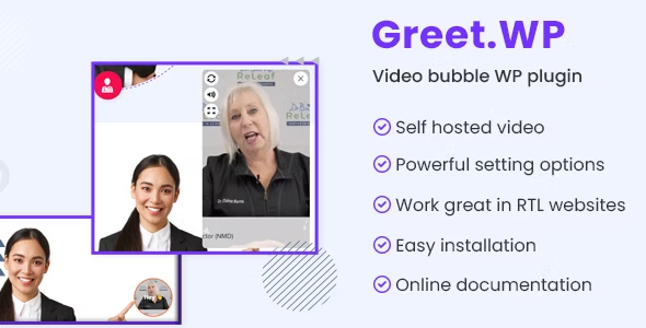 Greet.wp – Video bubble