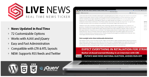 Live News – Real Time News Ticker
