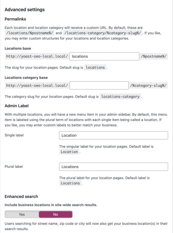 screenshot-advanced_settings_local_seo-595x800 Guía de configuración para SEO Local • Yoast